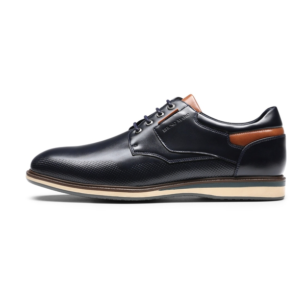 Men's Plain Toe Smart Dress Sneakers - NAVY - 2
